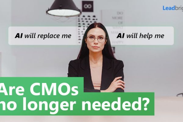 A woman CMO wondering if AI will replace her or help her